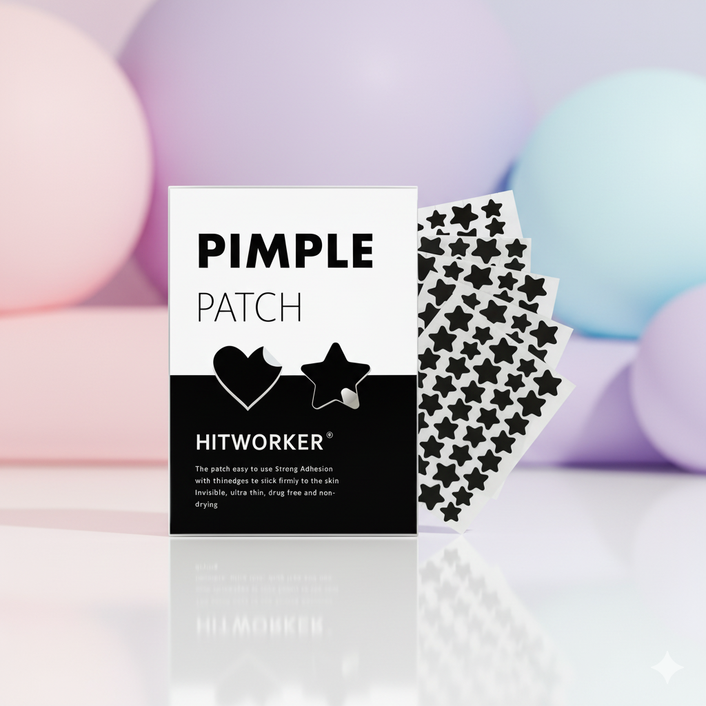 Black Heart Shaped Pimple Patch