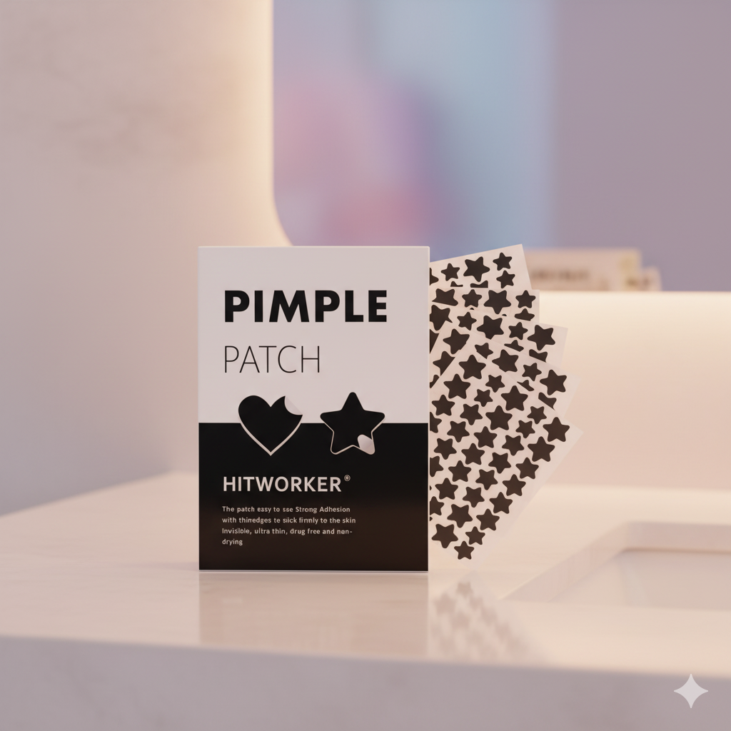 Black Heart Shaped Pimple Patch