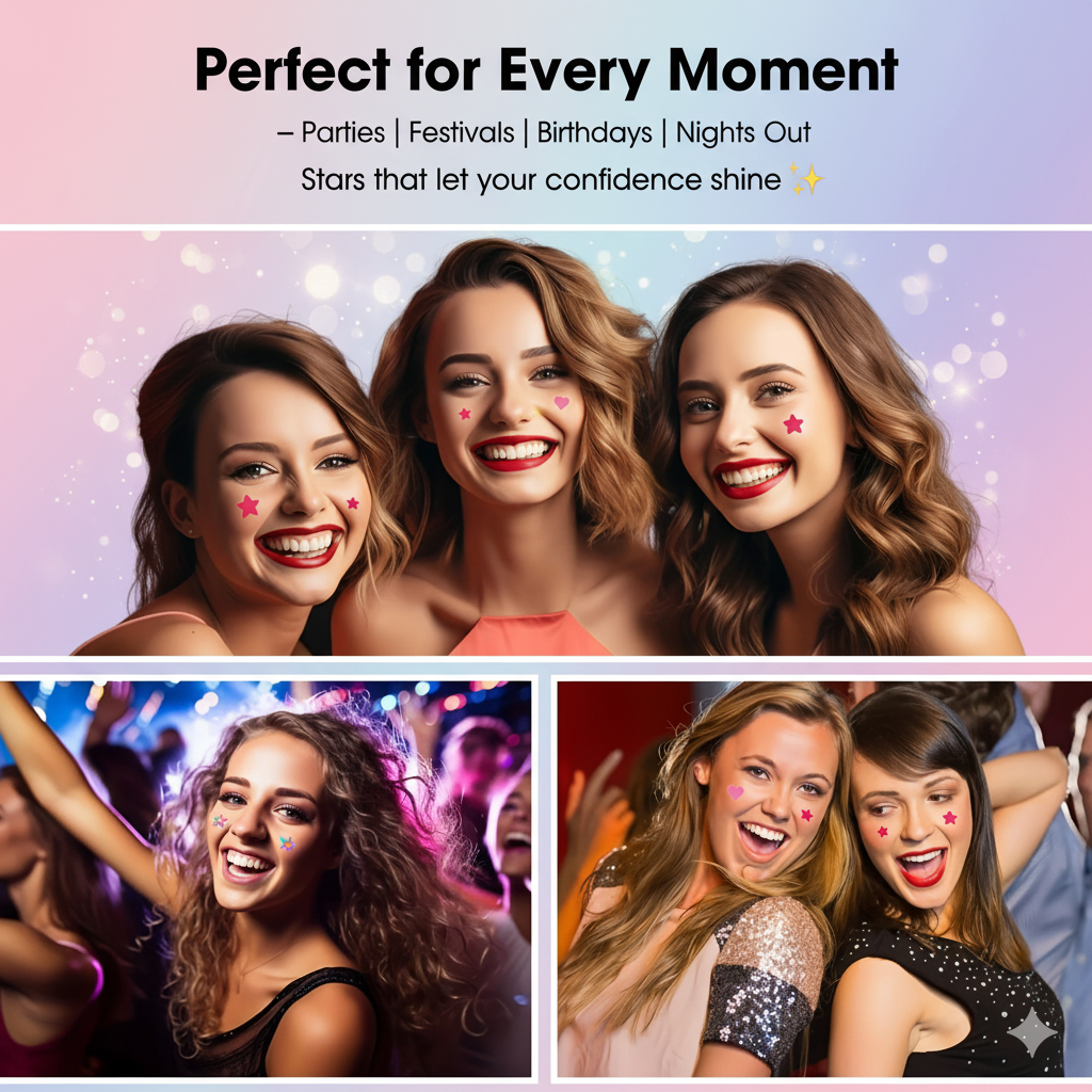 Colorful Stars shaped acne Pimple Patches.