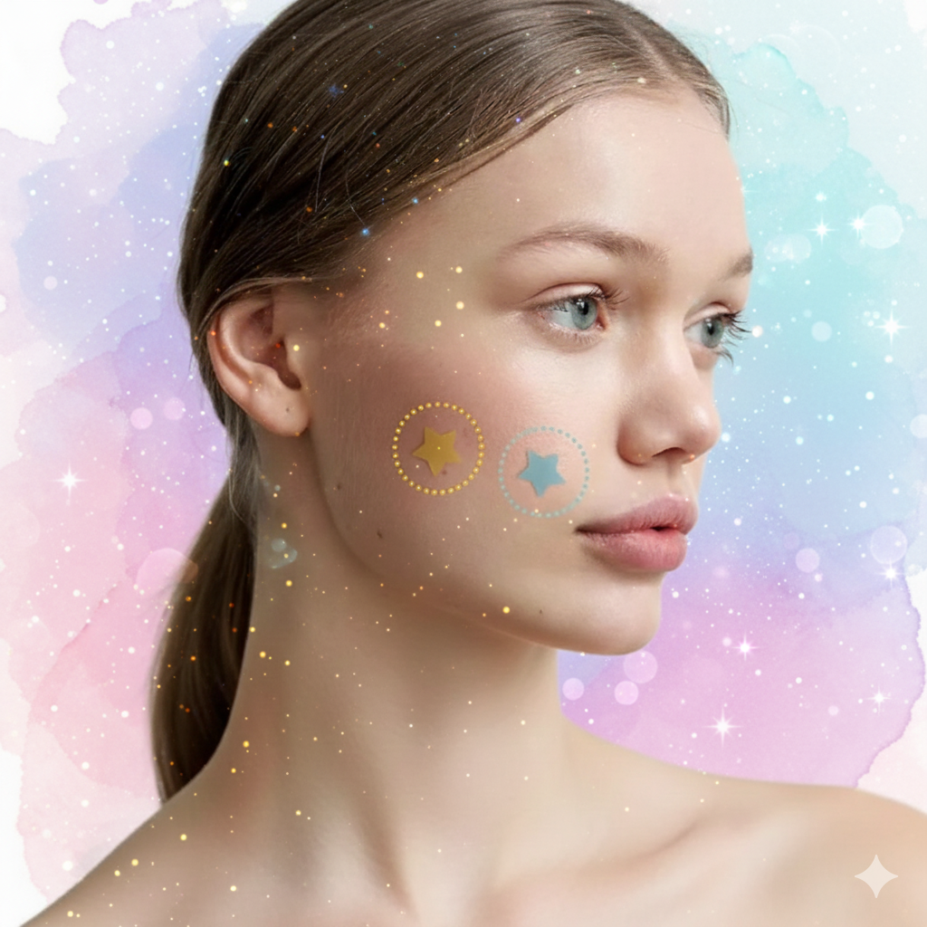Colorful Stars shaped acne Pimple Patches.